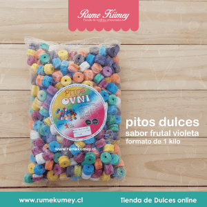dulces con forma de silvatos o pitos comestibles. disponible en sabores y colores surtido. formato de 1 kilo