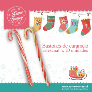 bastones navideños o baston de caramelo