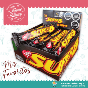 oblea con cobertura sabor chocolate nestle oblea super 8