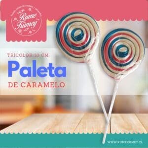 paleta de caramelo tricolor 9cm x10