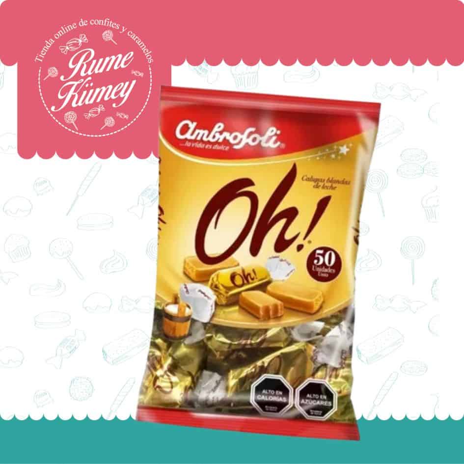 Oh!- Calugas Blandas Sabor Leche De Ambrosoli (bolsa Con 50)