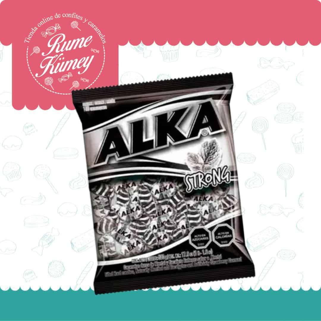 Alka Strong Negro - Caramelos Refrescantes (bolsa Con 100un)