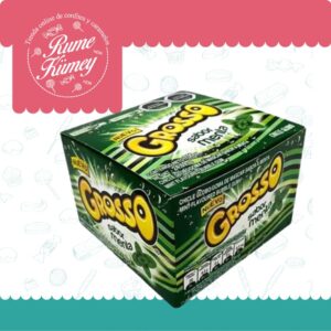Grosso Sabor Menta - Chicle De Arcor (caja Con 100 Un)