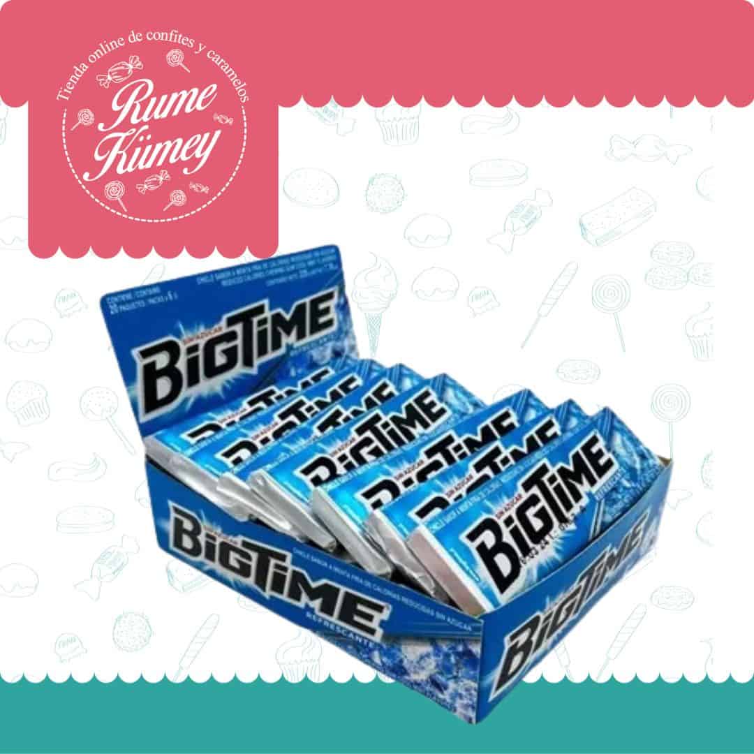 Bigtime Celeste - Chicle Refrescante (caja Con 20 Unidades)