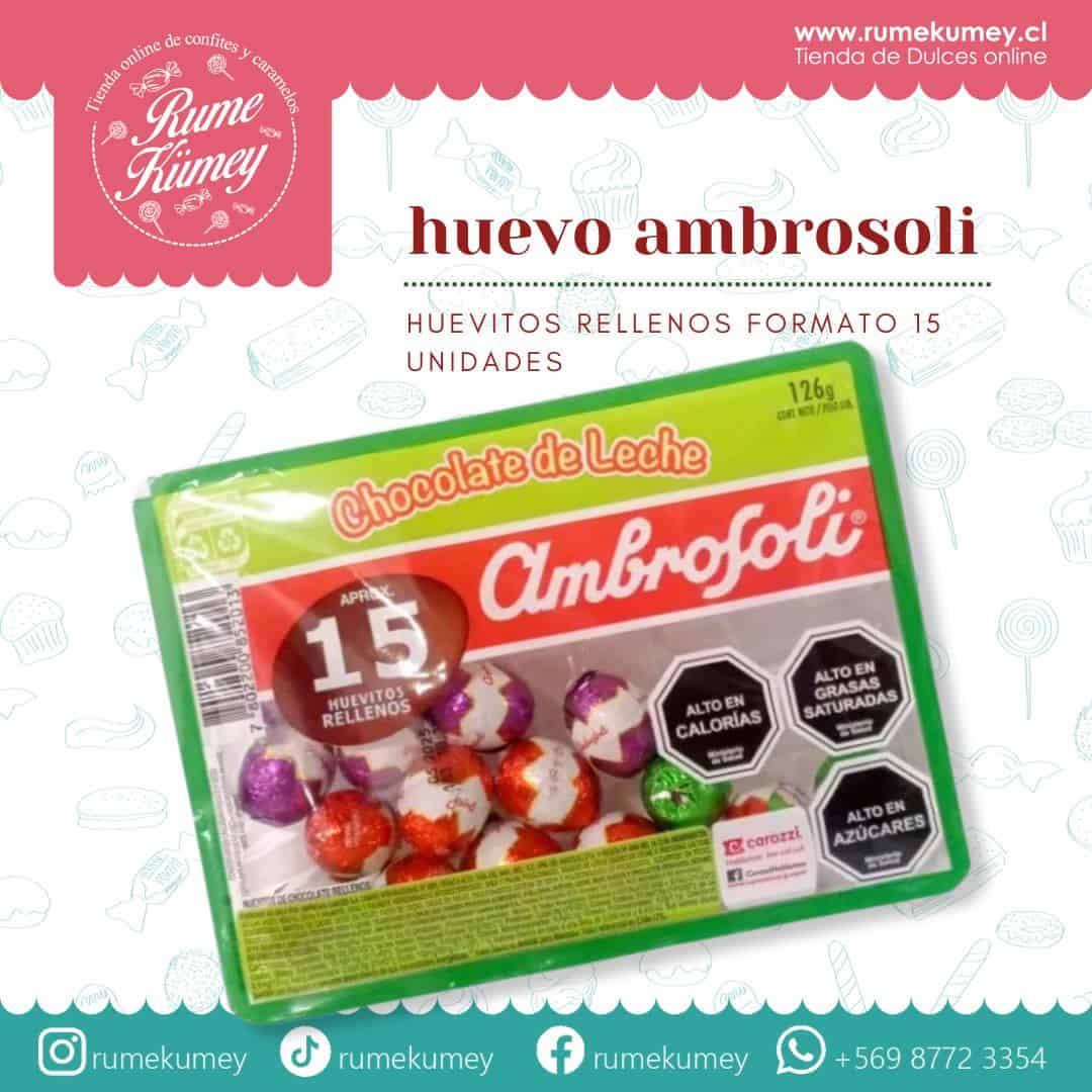 huevos de chocolate ambrsoli x15