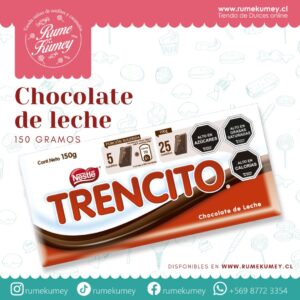 chocolate de leche trencito 150g