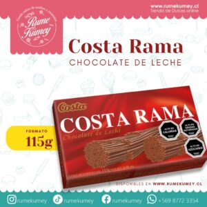 costa rama chocolate de leche 115g