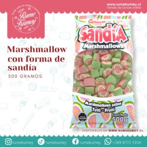 marshmallow con sandia