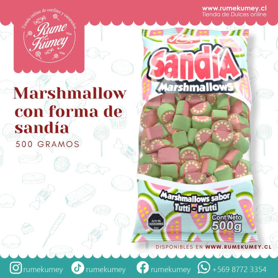 marshmallow con sandia