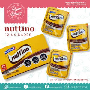 formato disponible de 12 unidades/ nuttino crema x12