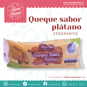 queque sabor platano 1 unid
