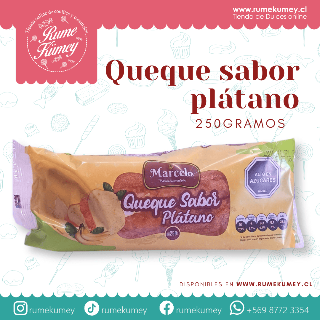 queque sabor platano 1 unid