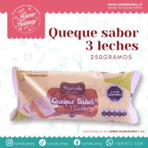 queque sabor tres leches 1 unid