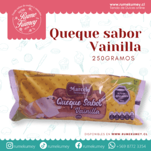 queque sabor vainilla 1 unid