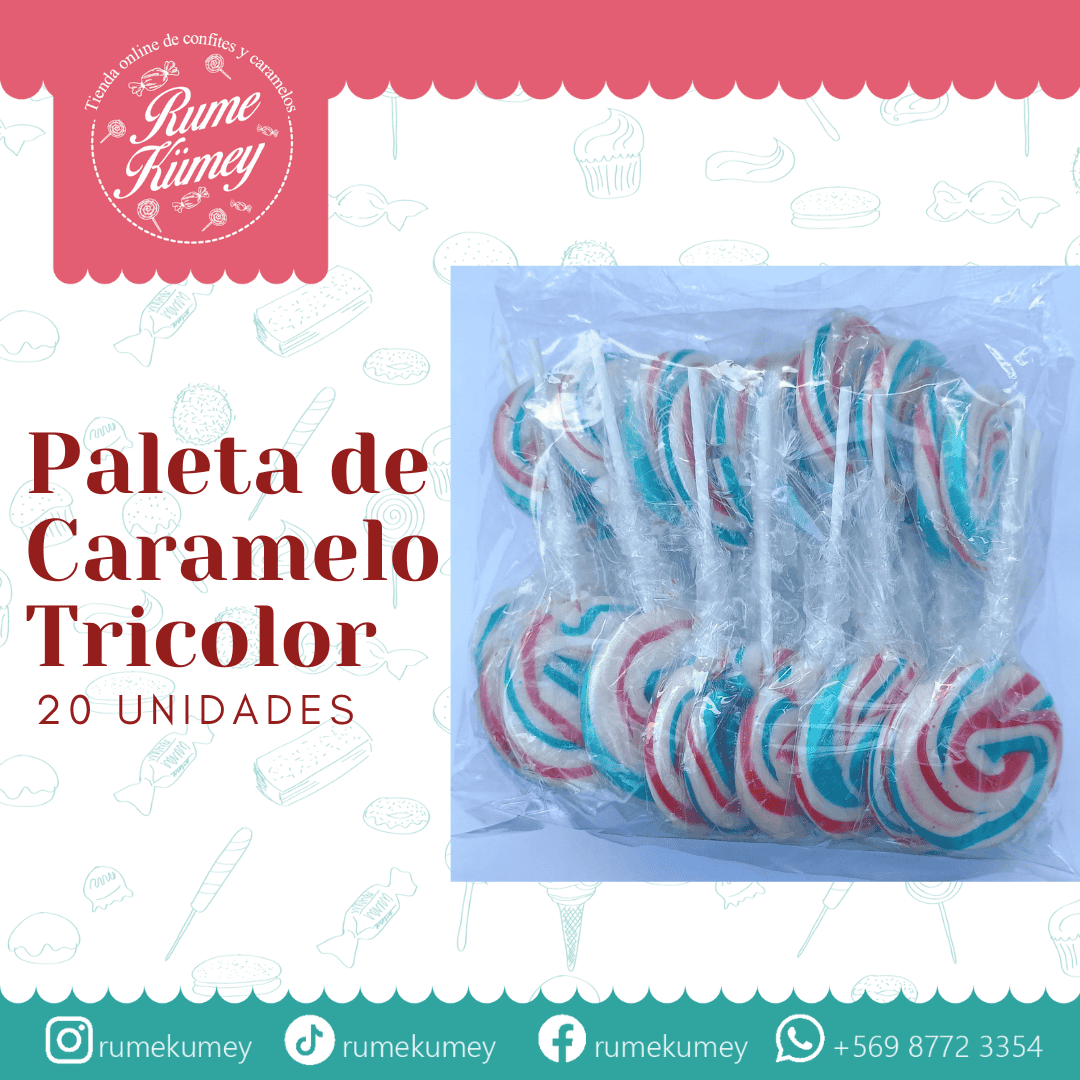 comprar paletas de caramelo, en formato de 20 unidades