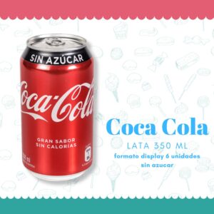 Coca Cola lata sin azúcar 350 ml