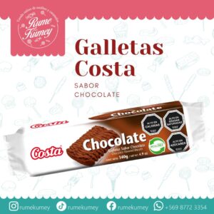 galleta costa chocolate 140 gramos