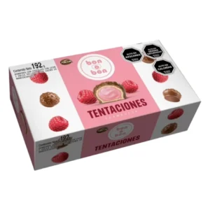 arcor bon o bon tentaciones frambuesa 192gr