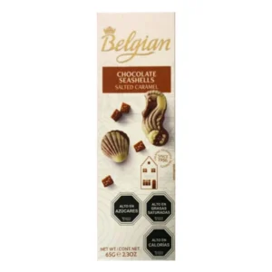 belgian chocolate seashells salted caramel 65gr