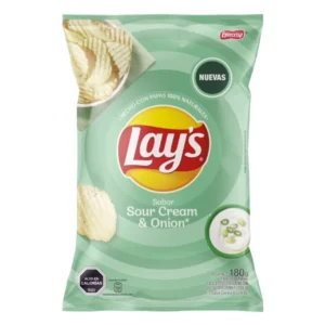 evercrisp lays sour cream onion 180gr